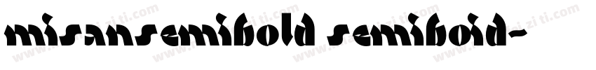 misansemibold semiboid字体转换